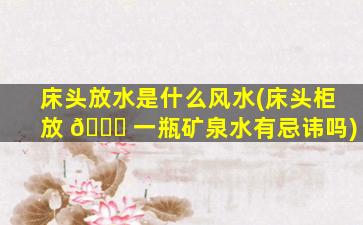床头放水是什么风水(床头柜放 🐞 一瓶矿泉水有忌讳吗)